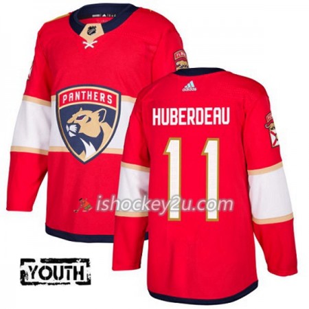 Børn NHL Florida Panthers Trøje Jonathan Huberdeau 11 Adidas 2017-2018 Rød Authentic